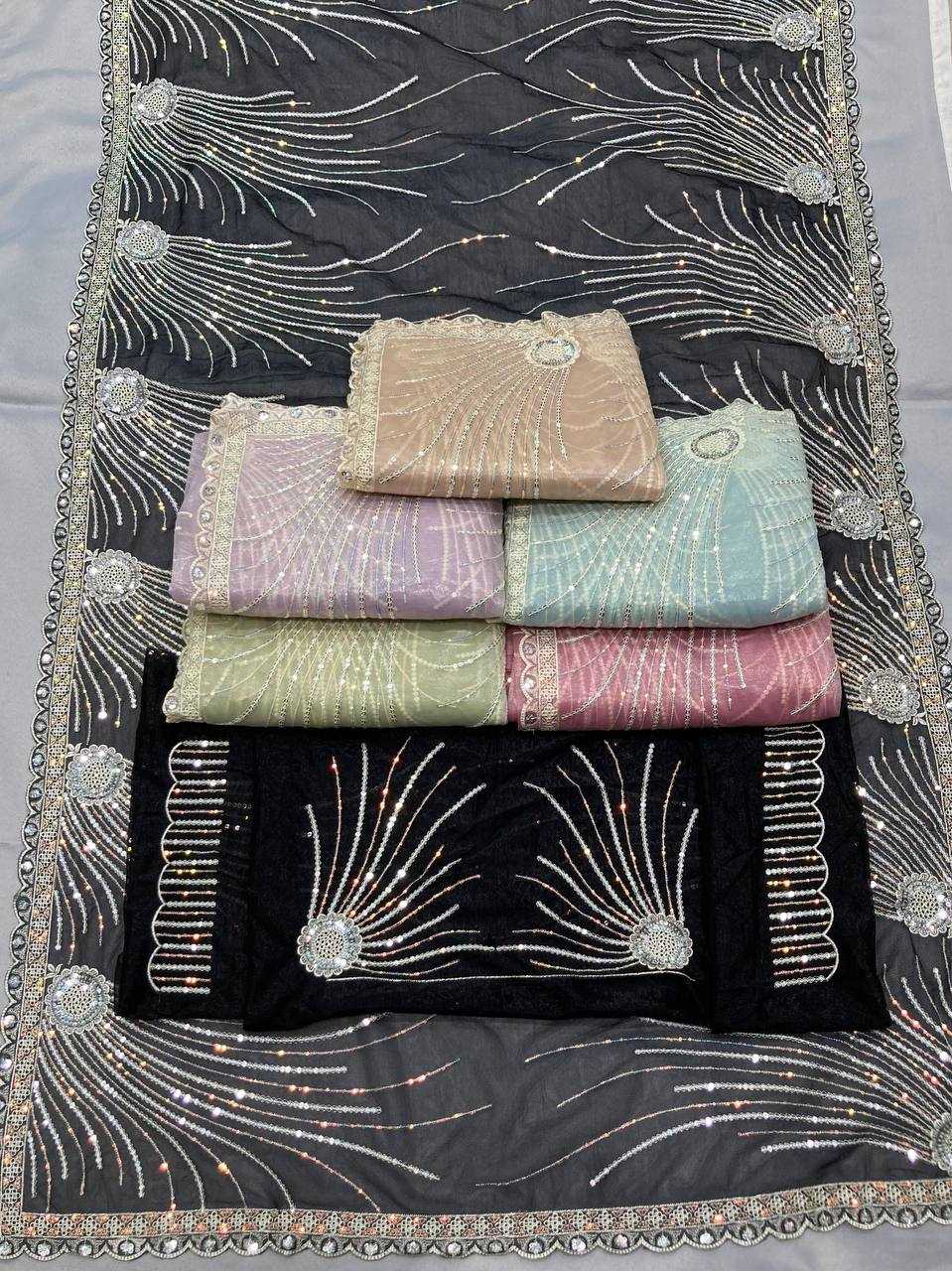 Ynf Twill Net RIN188 Kohinoor1 Sarees Wholesale Party Wear Sarees Sequence Sarees Net Sarees Manufacturer