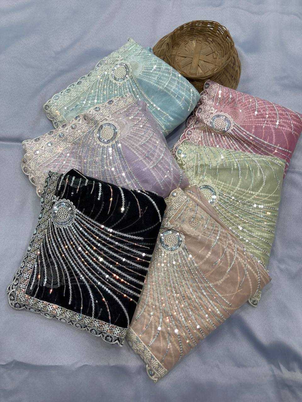 Ynf Twill Net RIN188 Kohinoor1 Sarees Wholesale Party Wear Sarees Sequence Sarees Net Sarees Manufacturer