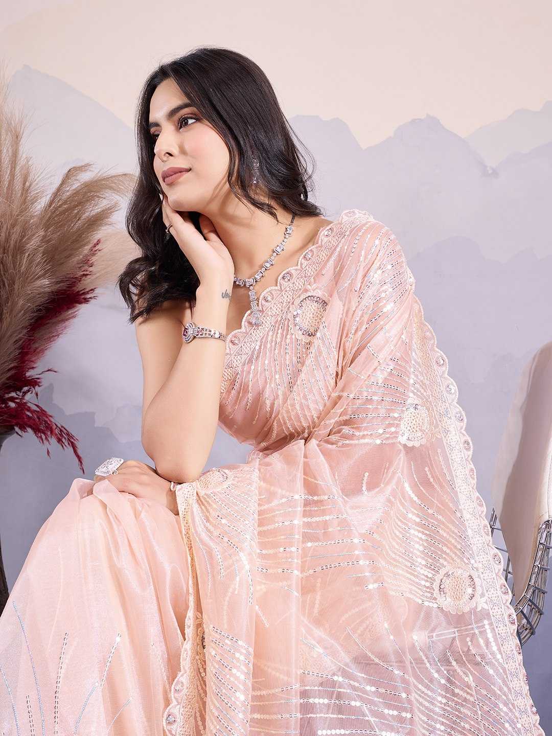 Ynf Twill Net RIN188 Kohinoor1 Sarees Wholesale Party Wear Sarees Sequence Sarees Net Sarees Manufacturer