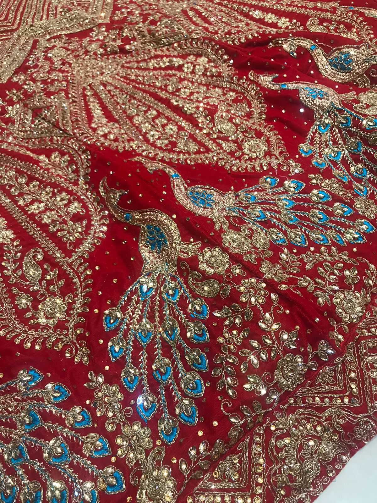 Ynf Velvet KESH494 MANSI-PEACOCK Lehengas Wedding Collections Festive Collections Wholesale Embroidered Lehenga Velvet Lehenga Zari Work Lehenga Manufacturer
