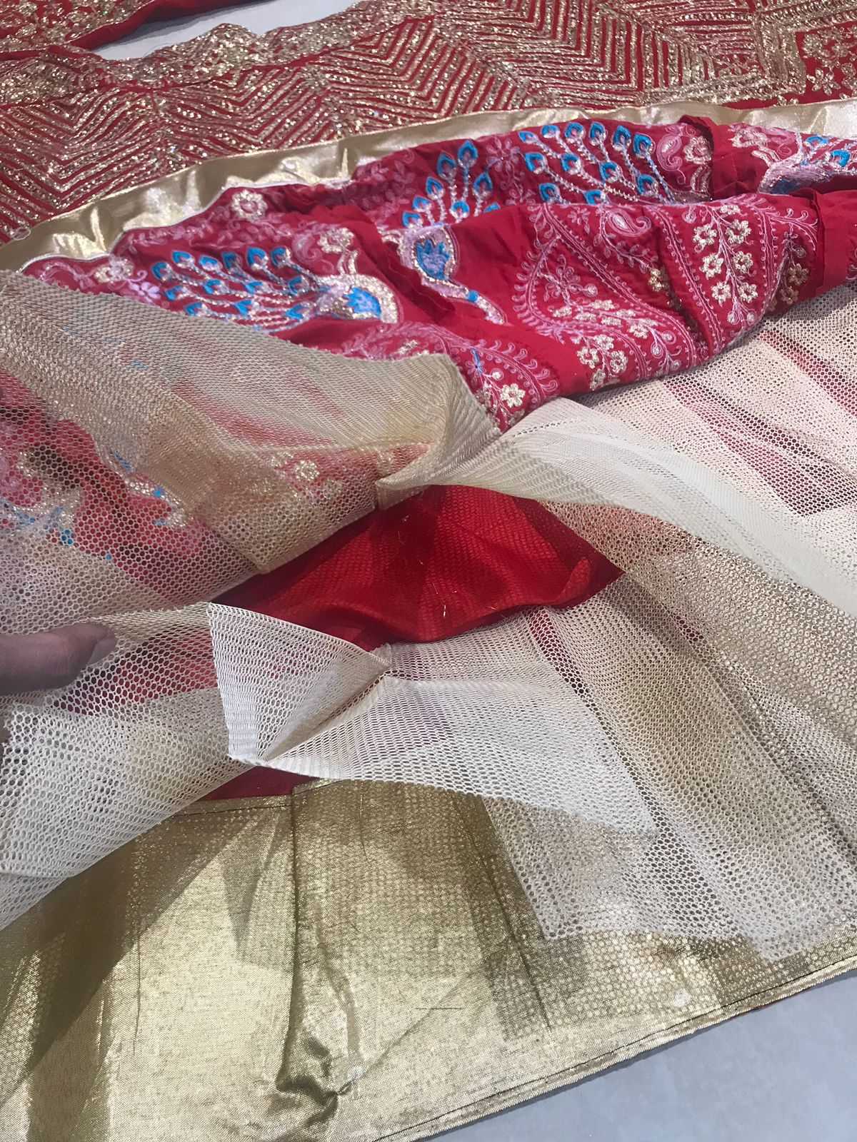 Ynf Velvet KESH494 MANSI-PEACOCK Lehengas Wedding Collections Festive Collections Wholesale Embroidered Lehenga Velvet Lehenga Zari Work Lehenga Manufacturer