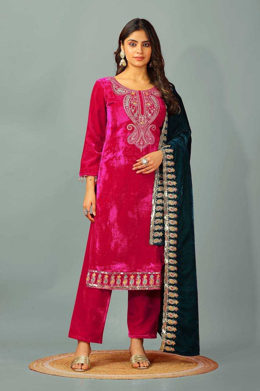 Ynf Velvet KESH499 3095 Suits & Dresses Wholesale Kashmiri Suits Velvet Suits Embroidery Suits Manufacturer