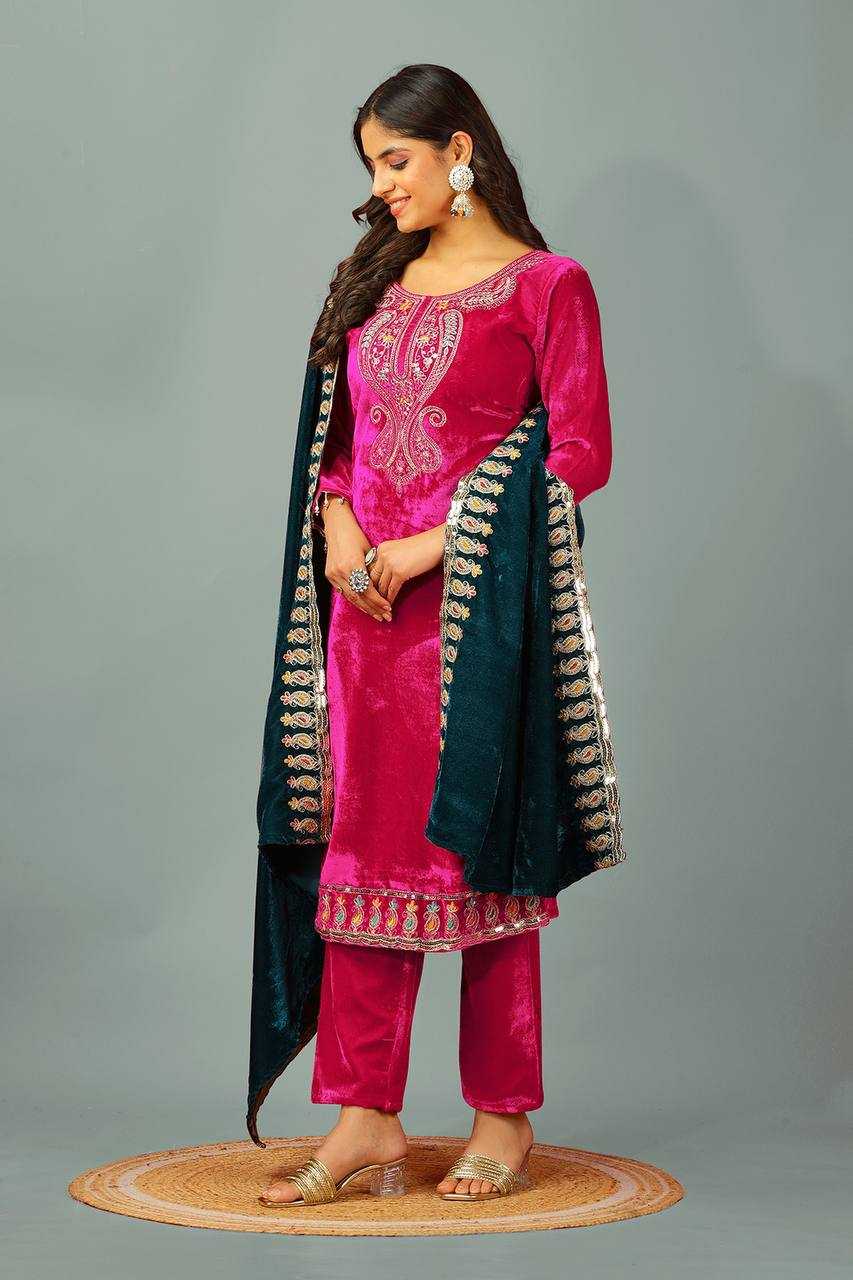 Ynf Velvet KESH499 3095 Suits & Dresses Wholesale Kashmiri Suits Velvet Suits Embroidery Suits Manufacturer