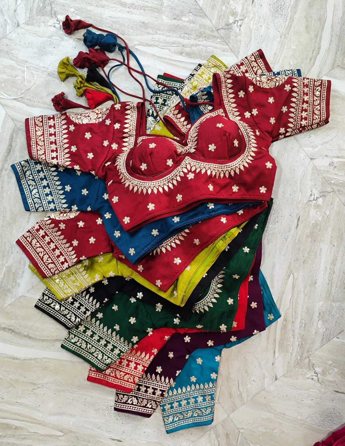 Ynf Vichitra Silk KESH426 221 Readymade Blouses Wedding Collections Festive Collections Wholesale Sequence Embroidery Blouse Party Wear Blouse Silk Blouse Manufacturer