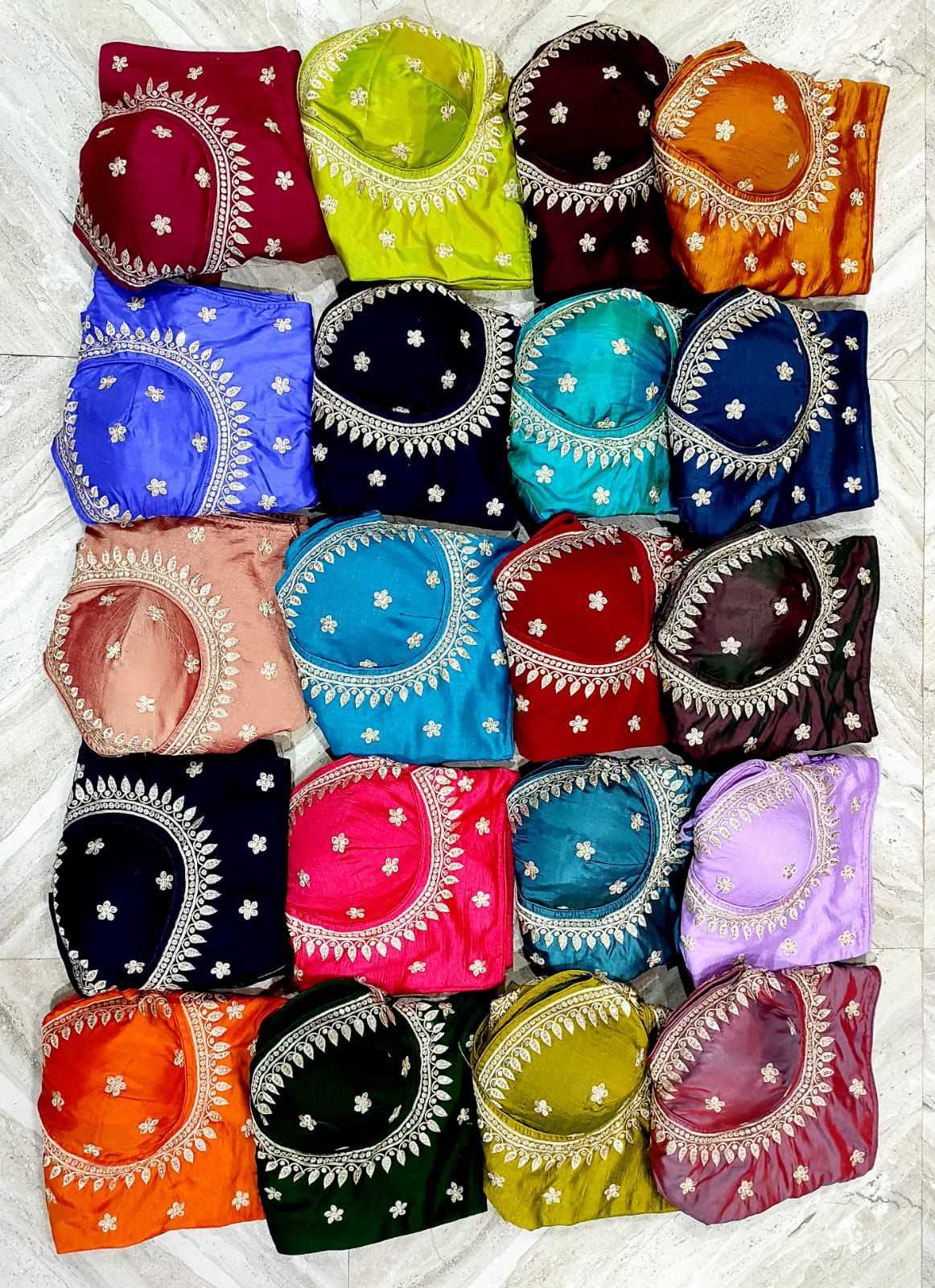 Ynf Vichitra Silk KESH426 221 Readymade Blouses Wedding Collections Festive Collections Wholesale Sequence Embroidery Blouse Party Wear Blouse Silk Blouse Manufacturer