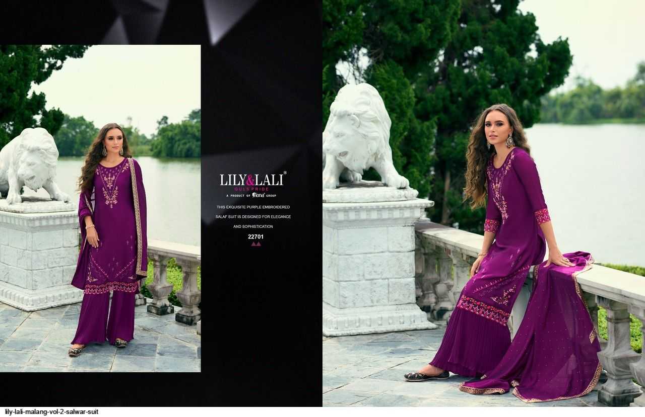 Ynf Vichitra Silk RIN190 LILY LALI MALANG VOL 2 Setwise Collections Wholesale Dresses & Suits Catalogs Manufacturer