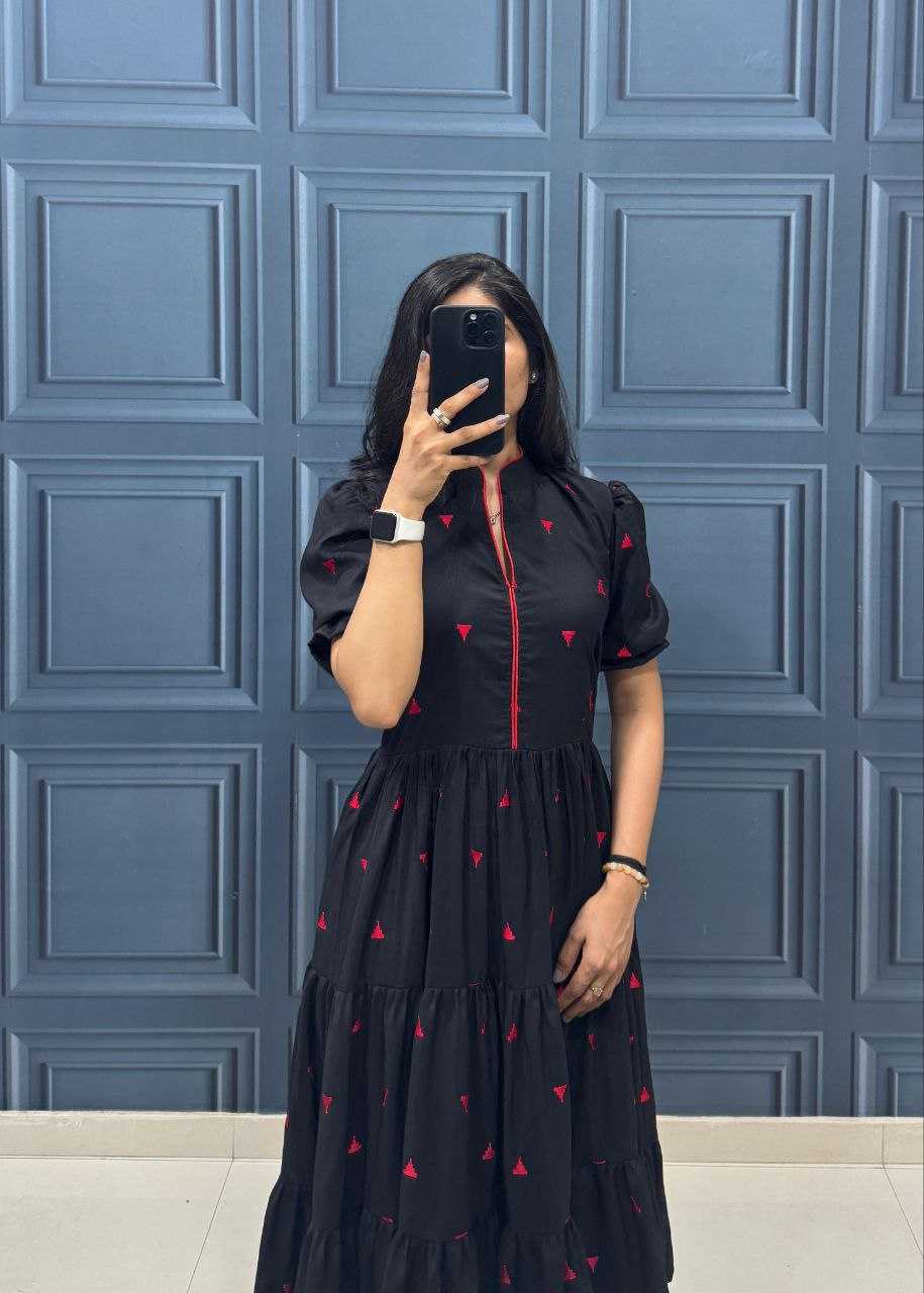 Ynf Viscose RIN217 ADHYAA-324 Gowns Western Wears Festive Collections Wholesale Fancy Gowns Embroidery Gowns Party Wear Gowns Manufacturer