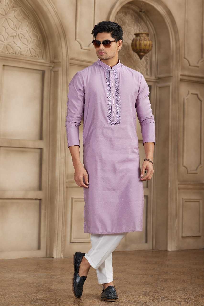 Ynf Art Silk RIN197 3101 Mens Wear Wholesale Mens Kurtas Mens Kurta Pyjama Embroidered Kurta Pajama Manufacturer