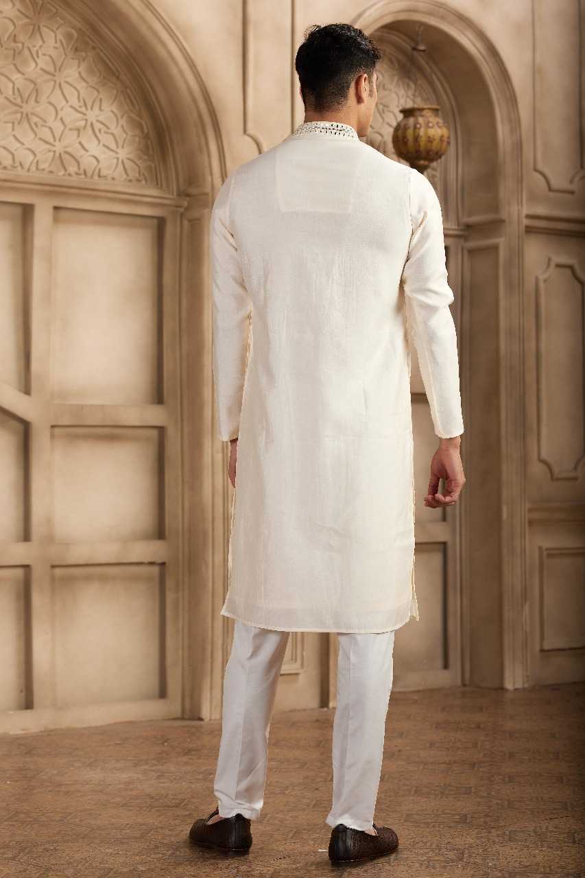 Ynf Art Silk RIN197 3101 Mens Wear Wholesale Mens Kurtas Mens Kurta Pyjama Embroidered Kurta Pajama Manufacturer