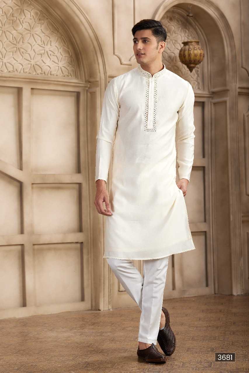 Ynf Art Silk RIN197 3101 Mens Wear Wholesale Mens Kurtas Mens Kurta Pyjama Embroidered Kurta Pajama Manufacturer