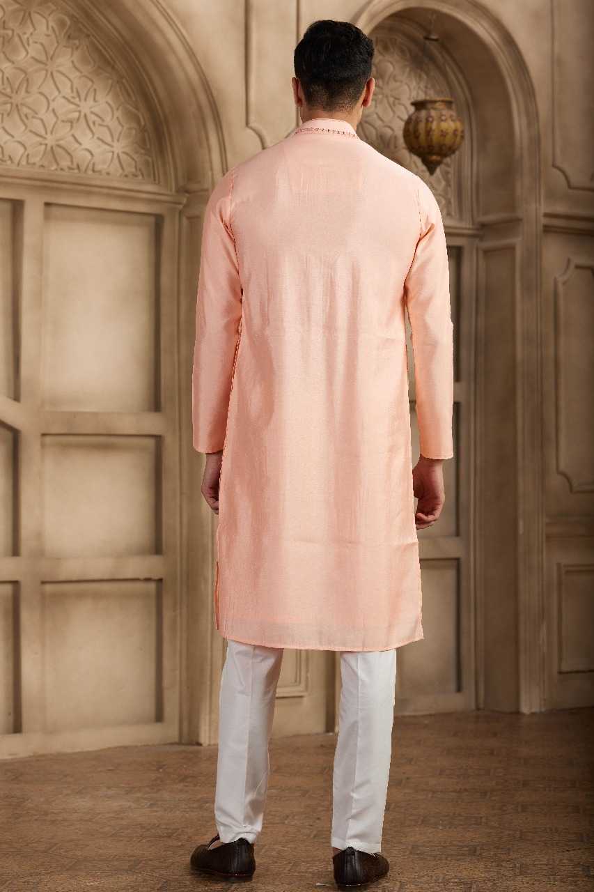 Ynf Art Silk RIN197 3101 Mens Wear Wholesale Mens Kurtas Mens Kurta Pyjama Embroidered Kurta Pajama Manufacturer