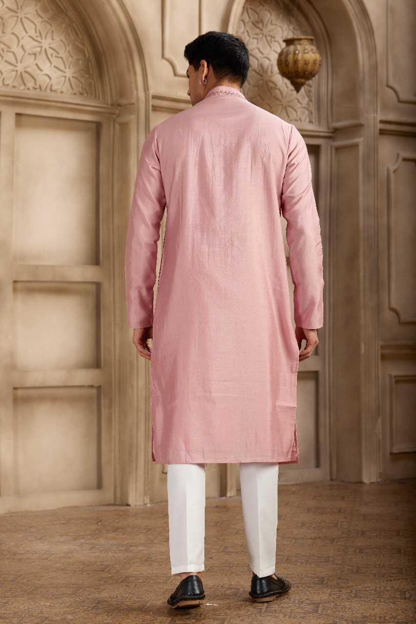 Ynf Art Silk RIN197 3101 Mens Wear Wholesale Mens Kurtas Mens Kurta Pyjama Embroidered Kurta Pajama Manufacturer