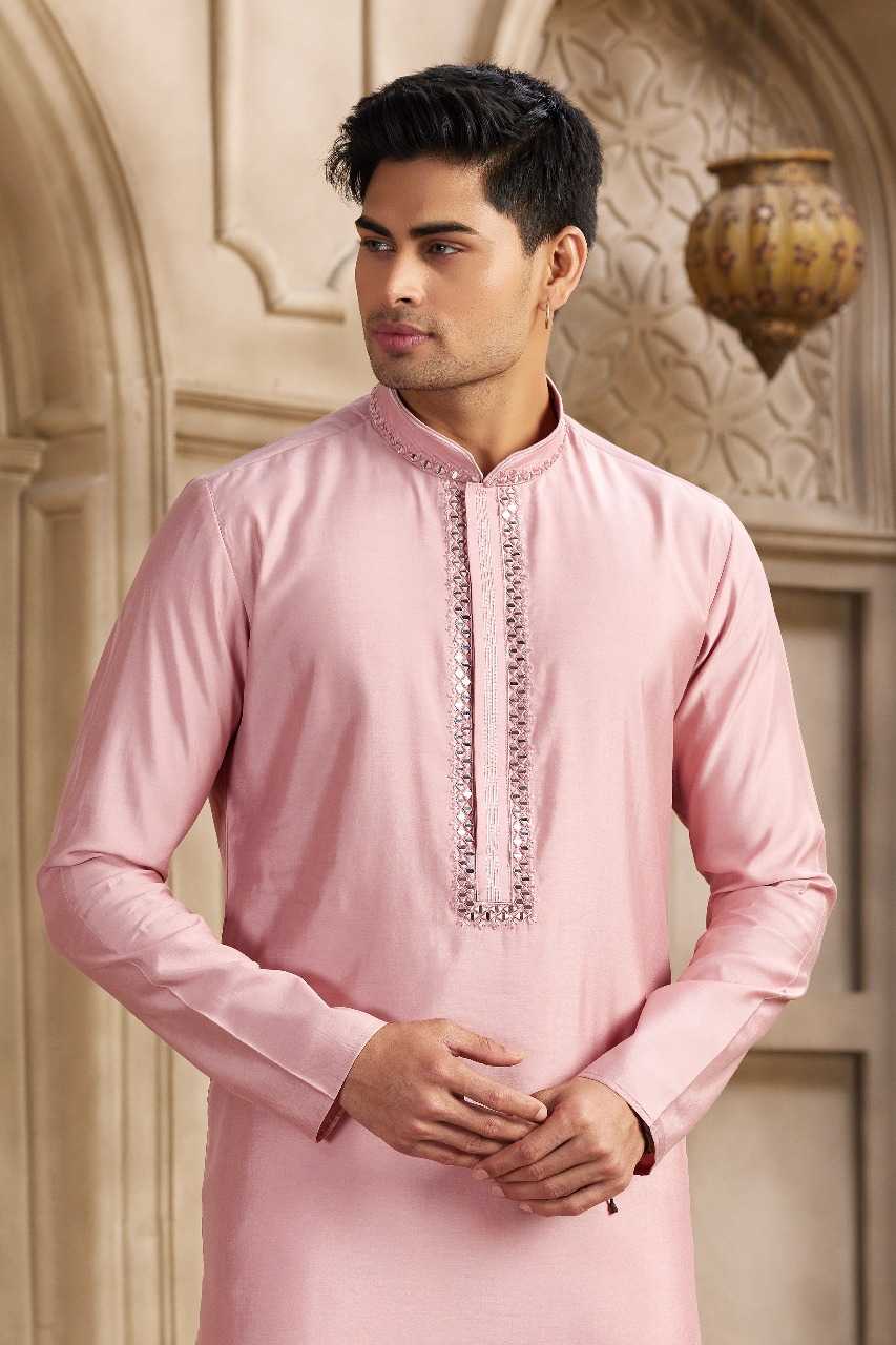 Ynf Art Silk RIN197 3101 Mens Wear Wholesale Mens Kurtas Mens Kurta Pyjama Embroidered Kurta Pajama Manufacturer
