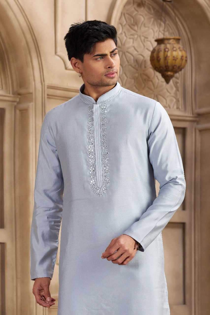 Ynf Art Silk RIN197 3101 Mens Wear Wholesale Mens Kurtas Mens Kurta Pyjama Embroidered Kurta Pajama Manufacturer