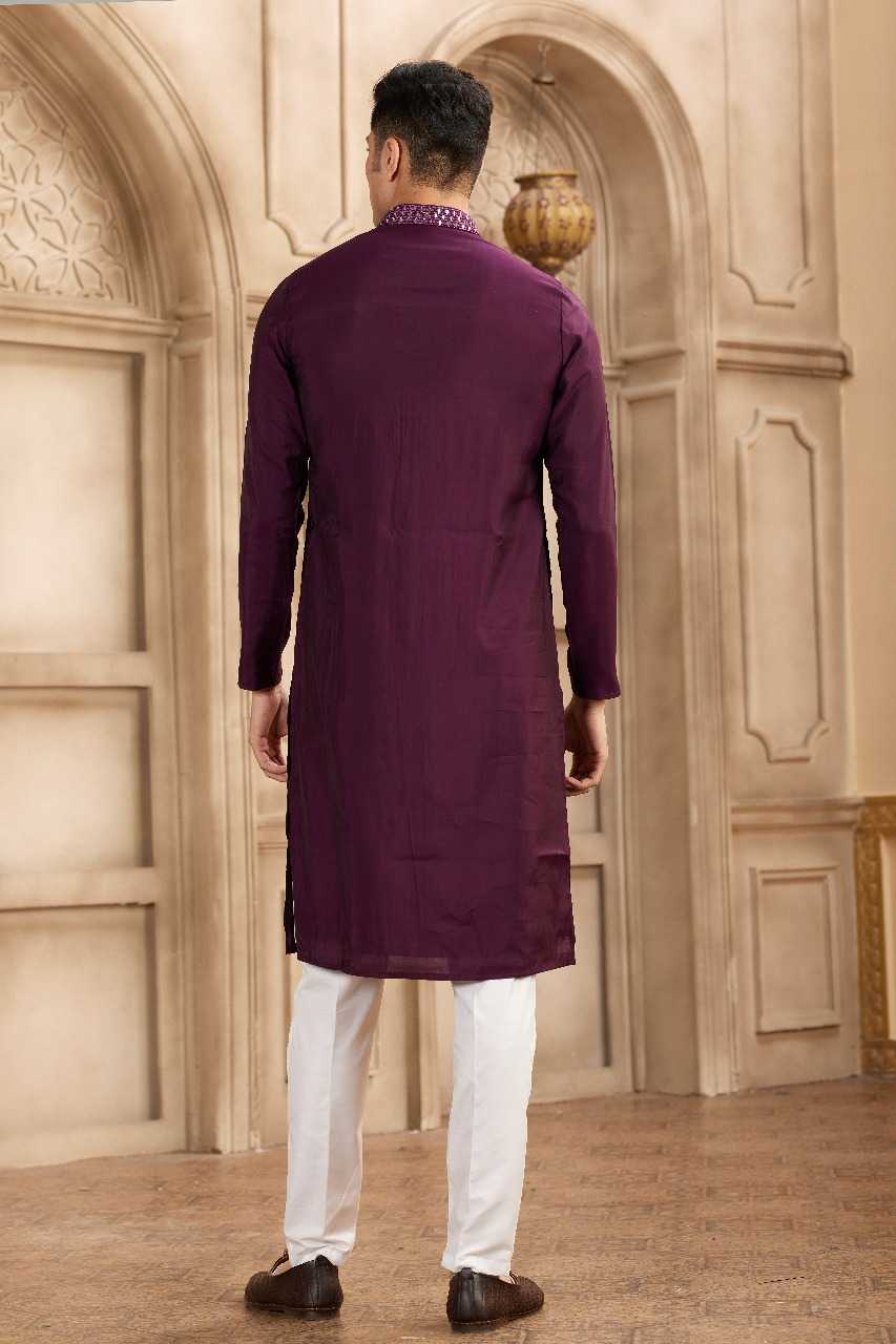 Ynf Art Silk RIN197 3101 Mens Wear Wholesale Mens Kurtas Mens Kurta Pyjama Embroidered Kurta Pajama Manufacturer