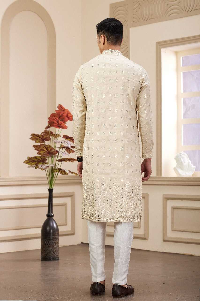 Ynf Art Silk RIN197 3102 Mens Wear Wholesale Mens Kurtas Mens Kurta Pyjama Embroidered Kurta Pajama Manufacturer
