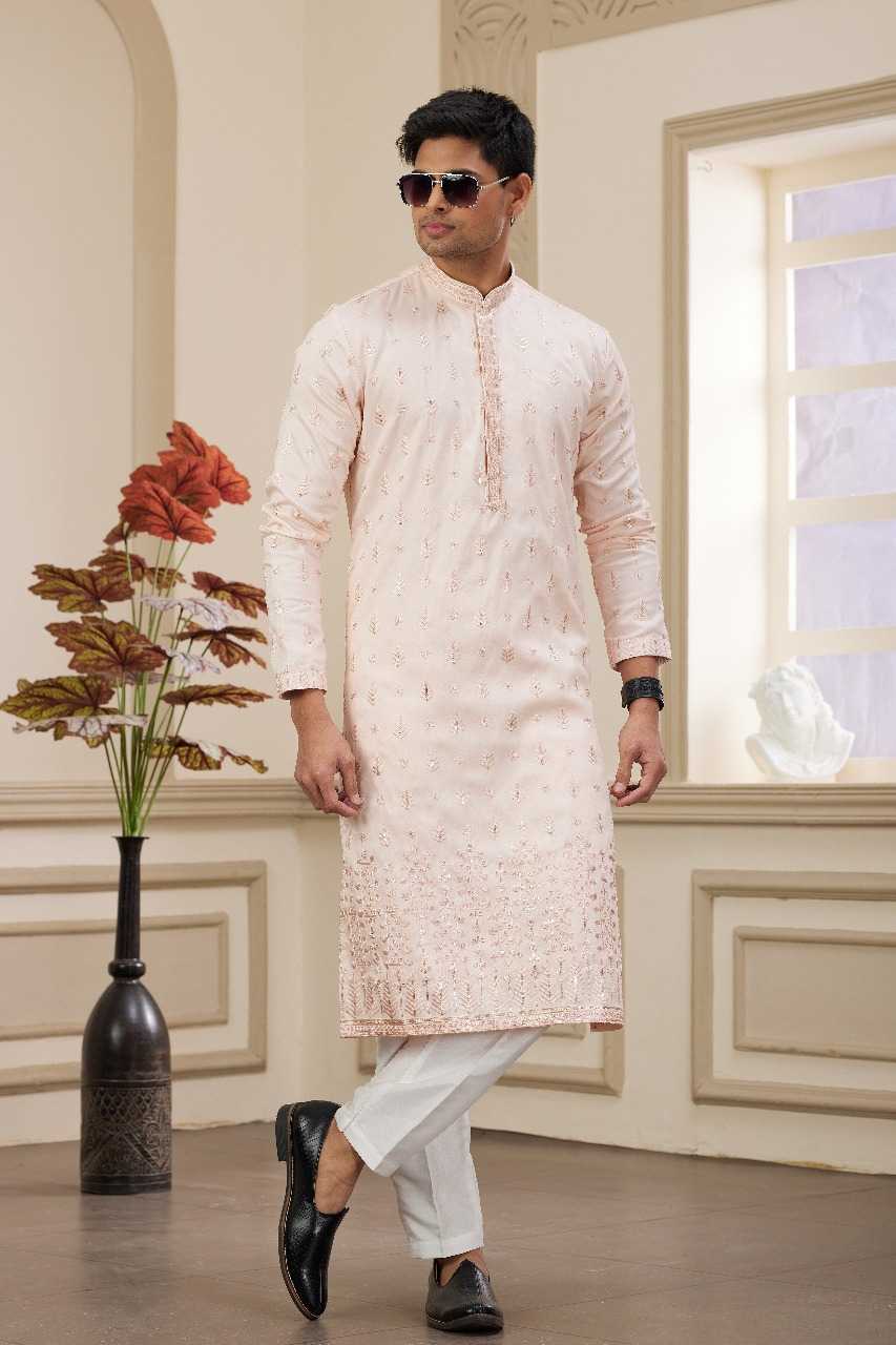 Ynf Art Silk RIN197 3102 Mens Wear Wholesale Mens Kurtas Mens Kurta Pyjama Embroidered Kurta Pajama Manufacturer