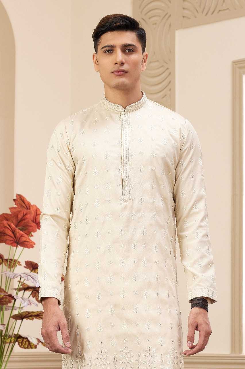Ynf Art Silk RIN197 3102 Mens Wear Wholesale Mens Kurtas Mens Kurta Pyjama Embroidered Kurta Pajama Manufacturer