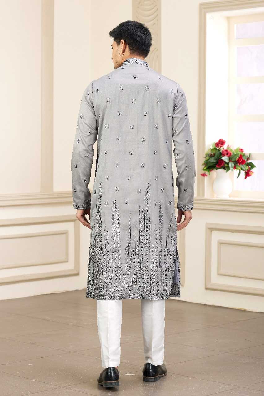 Ynf Art Silk RIN197 3102 Mens Wear Wholesale Mens Kurtas Mens Kurta Pyjama Embroidered Kurta Pajama Manufacturer