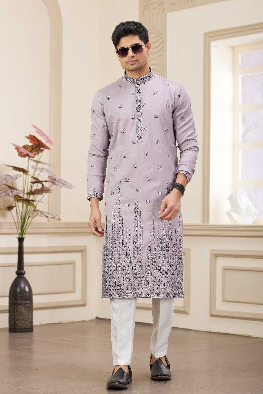 Ynf Art Silk RIN197 3102 Mens Wear Wholesale Mens Kurtas Mens Kurta Pyjama Embroidered Kurta Pajama Manufacturer