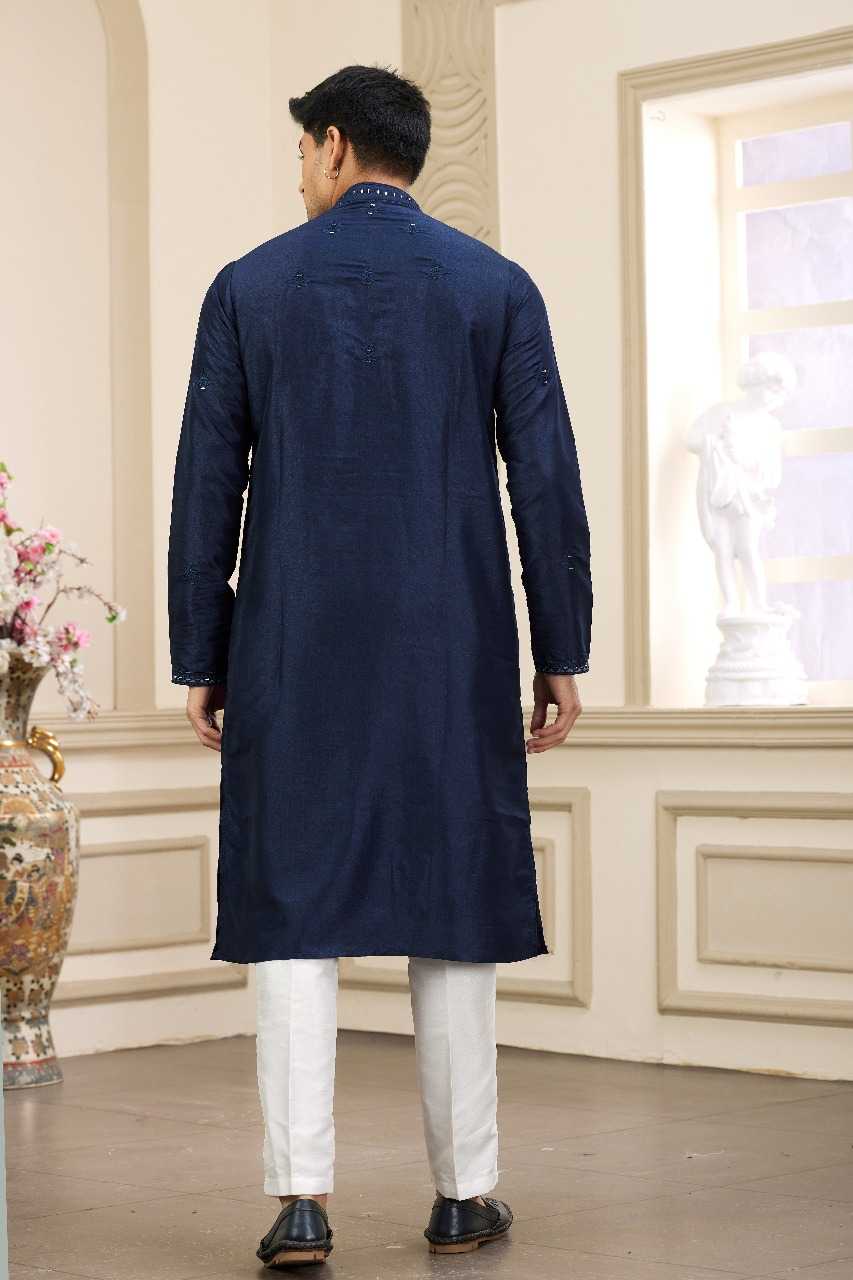 Ynf Art Silk RIN197 3102 Mens Wear Wholesale Mens Kurtas Mens Kurta Pyjama Embroidered Kurta Pajama Manufacturer