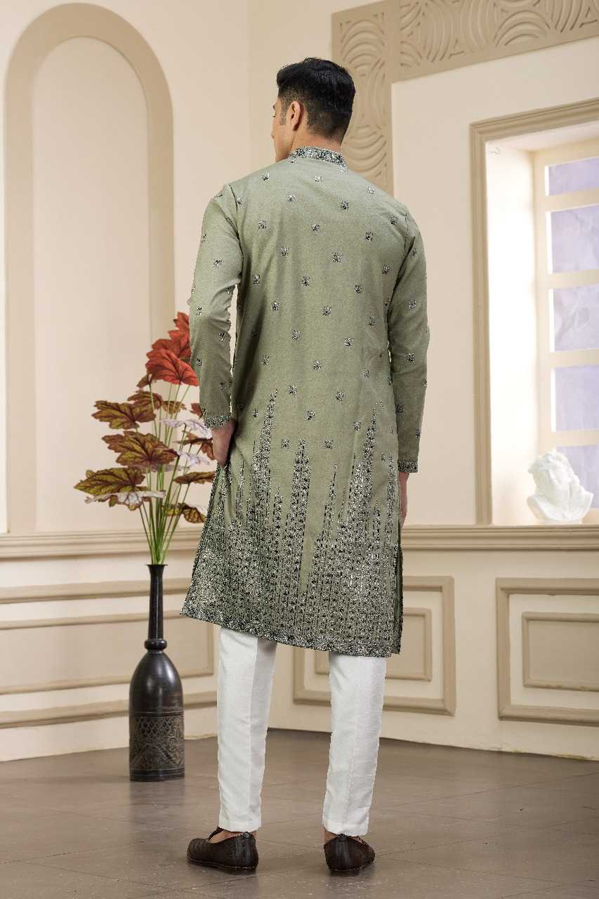Ynf Art Silk RIN197 3102 Mens Wear Wholesale Mens Kurtas Mens Kurta Pyjama Embroidered Kurta Pajama Manufacturer