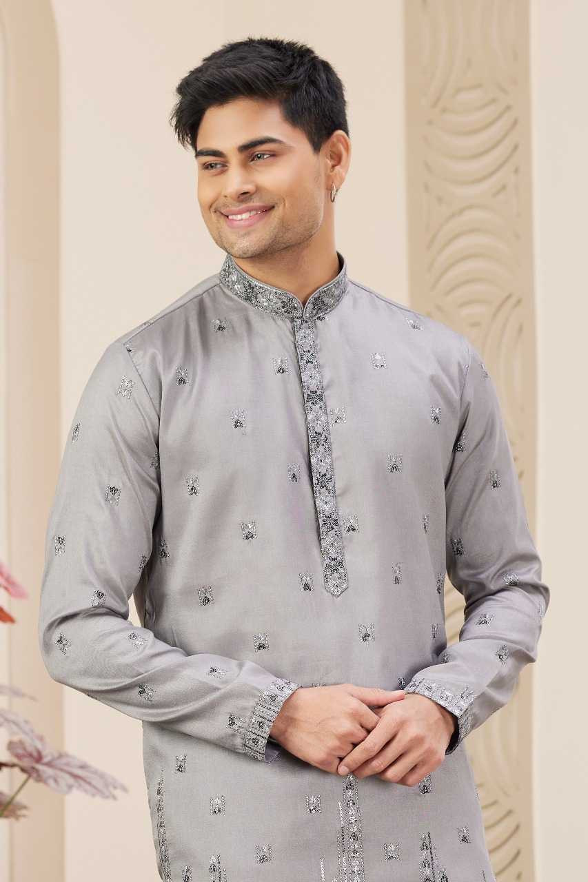 Ynf Art Silk RIN197 3102 Mens Wear Wholesale Mens Kurtas Mens Kurta Pyjama Embroidered Kurta Pajama Manufacturer