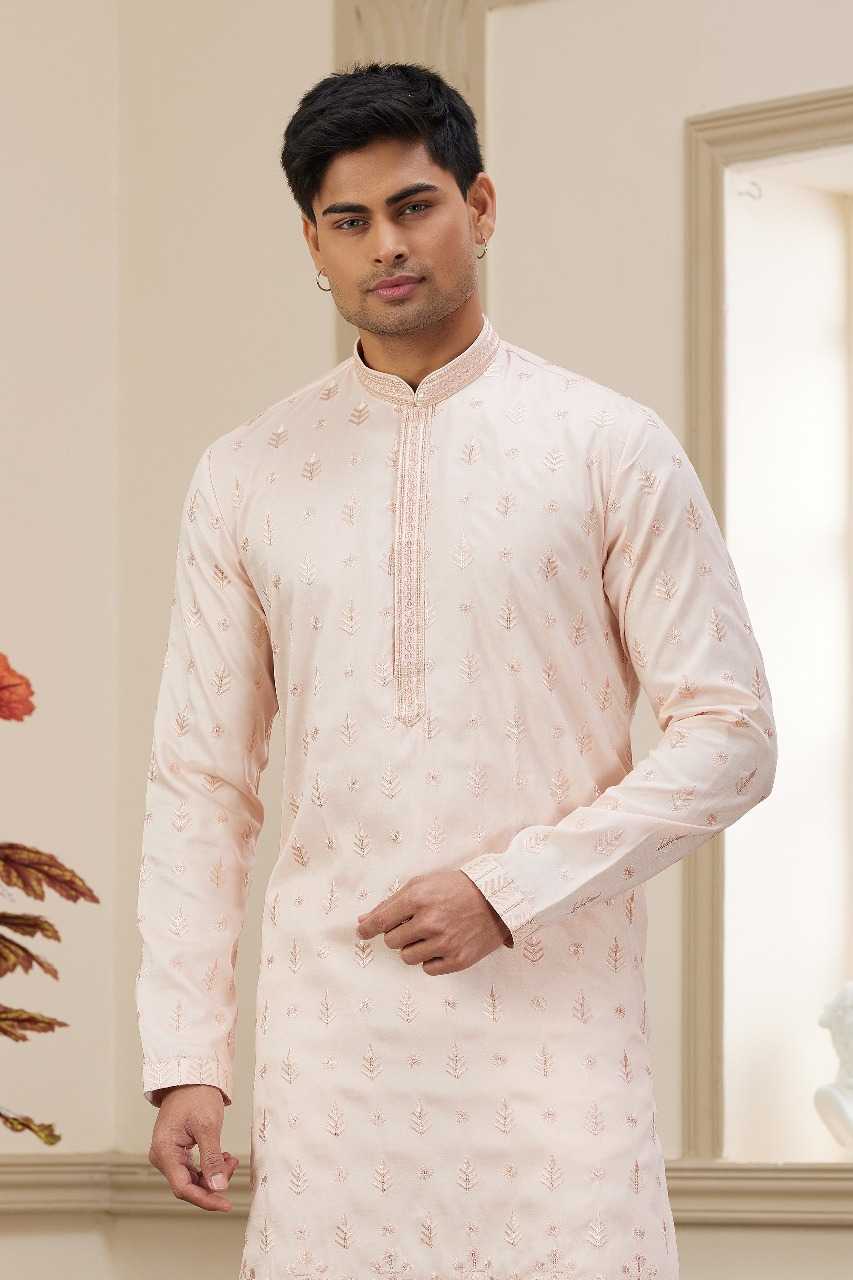 Ynf Art Silk RIN197 3102 Mens Wear Wholesale Mens Kurtas Mens Kurta Pyjama Embroidered Kurta Pajama Manufacturer