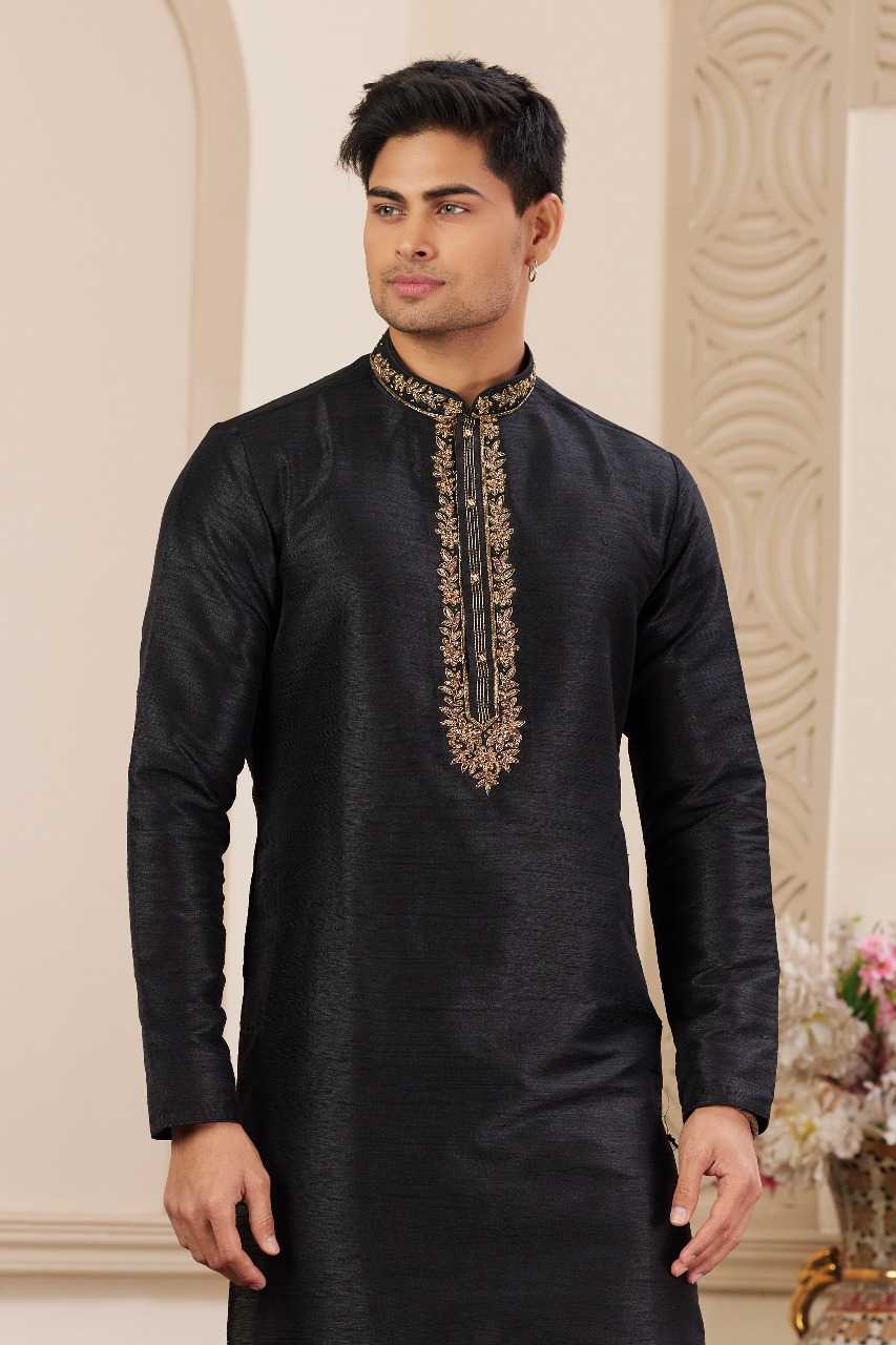 Ynf Art Silk RIN197 3103 Mens Wear Wholesale Mens Kurtas Mens Kurta Pyjama Embroidered Kurta Pajama Manufacturer