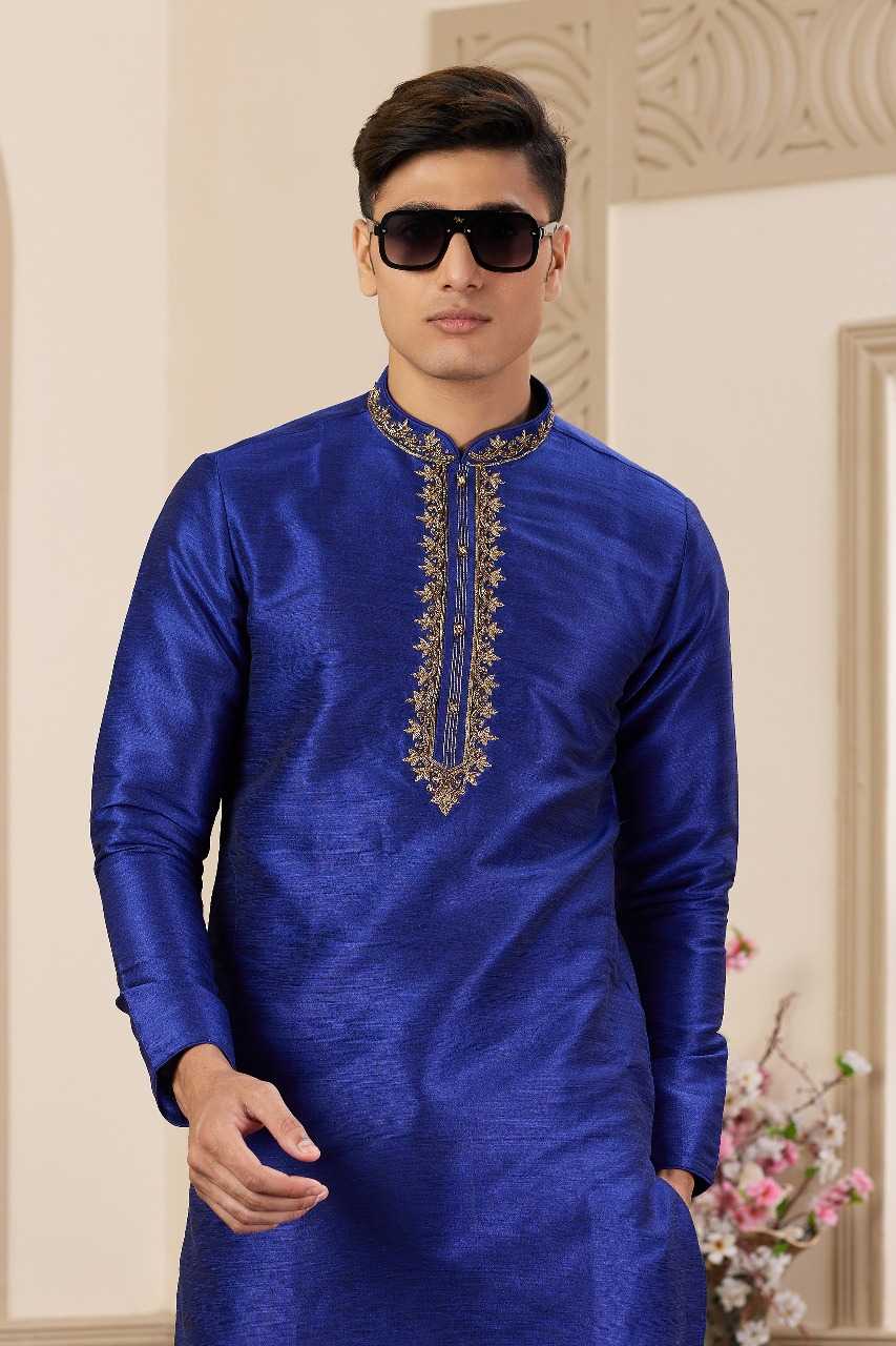 Ynf Art Silk RIN197 3103 Mens Wear Wholesale Mens Kurtas Mens Kurta Pyjama Embroidered Kurta Pajama Manufacturer
