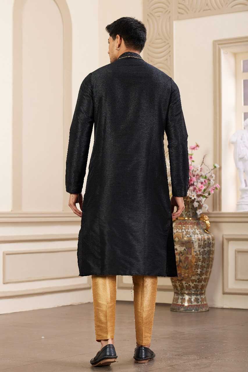 Ynf Art Silk RIN197 3103 Mens Wear Wholesale Mens Kurtas Mens Kurta Pyjama Embroidered Kurta Pajama Manufacturer