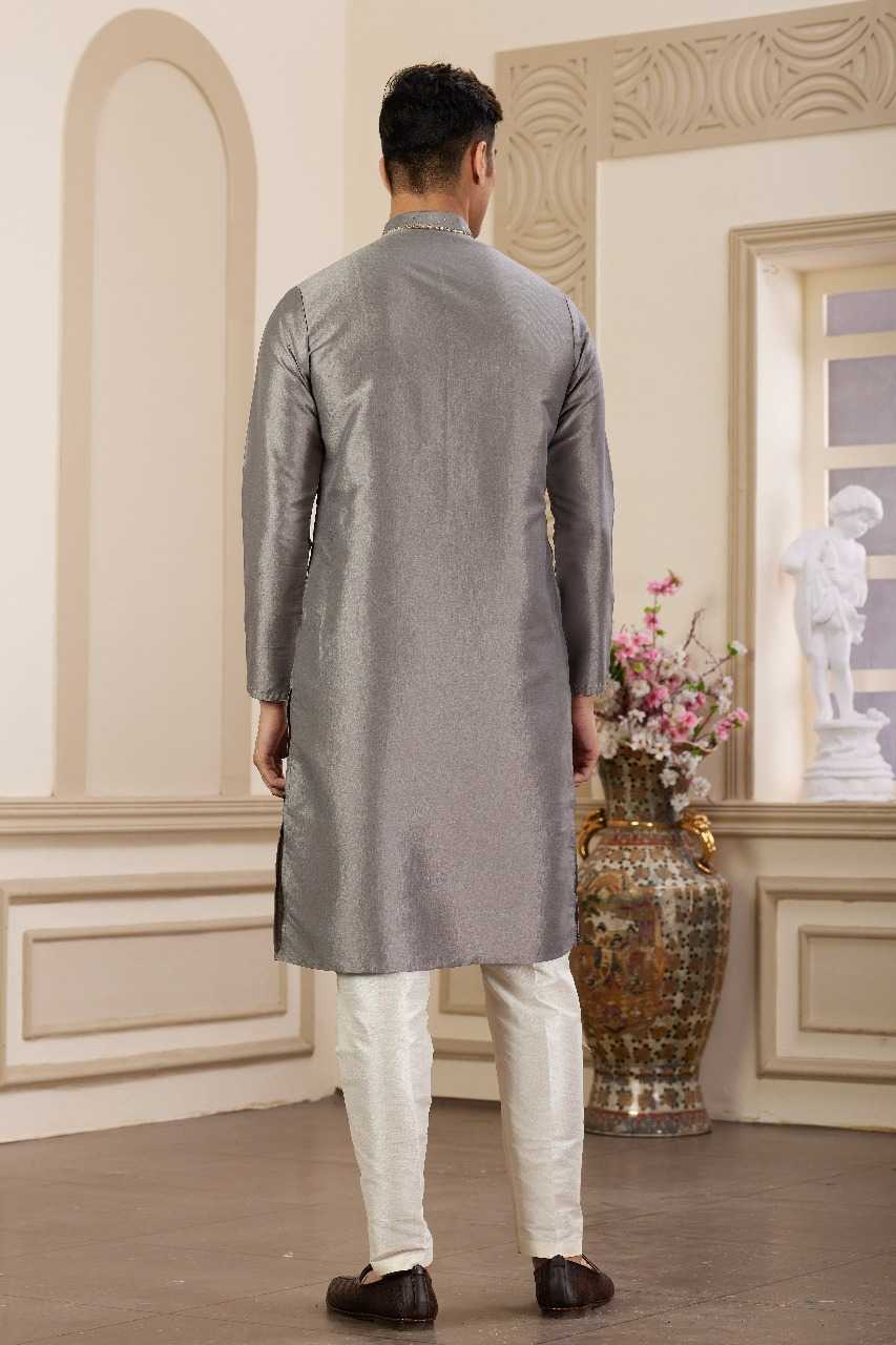 Ynf Art Silk RIN197 3103 Mens Wear Wholesale Mens Kurtas Mens Kurta Pyjama Embroidered Kurta Pajama Manufacturer