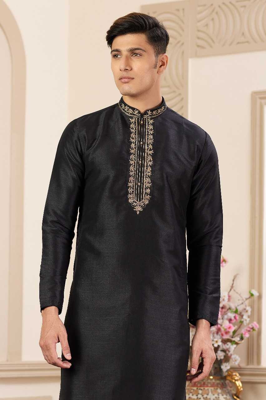 Ynf Art Silk RIN197 3103 Mens Wear Wholesale Mens Kurtas Mens Kurta Pyjama Embroidered Kurta Pajama Manufacturer