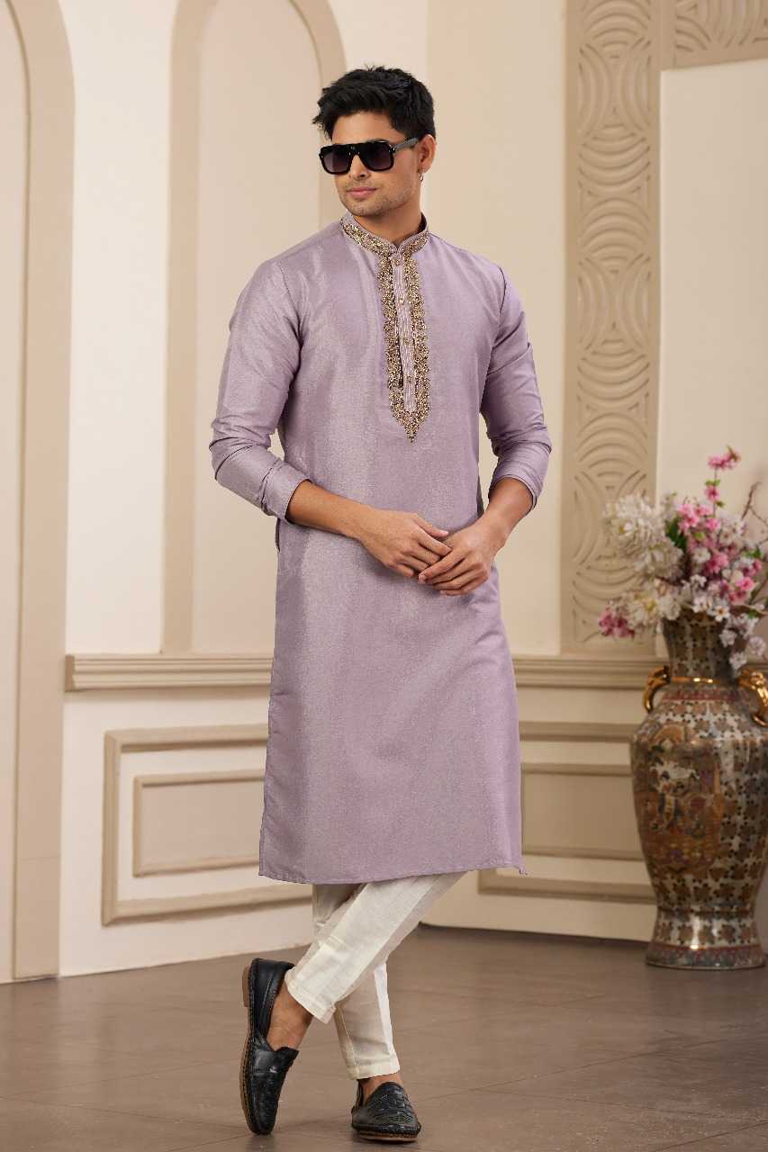Ynf Art Silk RIN197 3103 Mens Wear Wholesale Mens Kurtas Mens Kurta Pyjama Embroidered Kurta Pajama Manufacturer