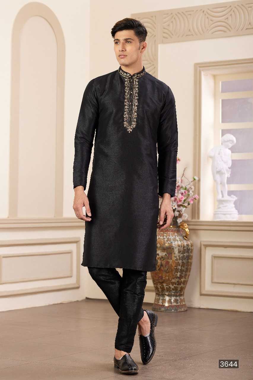Ynf Art Silk RIN197 3103 Mens Wear Wholesale Mens Kurtas Mens Kurta Pyjama Embroidered Kurta Pajama Manufacturer