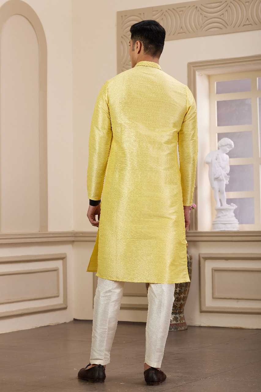 Ynf Art Silk RIN197 3103 Mens Wear Wholesale Mens Kurtas Mens Kurta Pyjama Embroidered Kurta Pajama Manufacturer