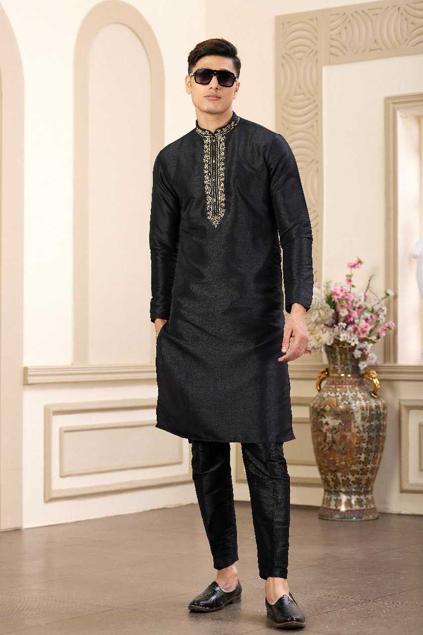 Ynf Art Silk RIN197 3103 Mens Wear Wholesale Mens Kurtas Mens Kurta Pyjama Embroidered Kurta Pajama Manufacturer