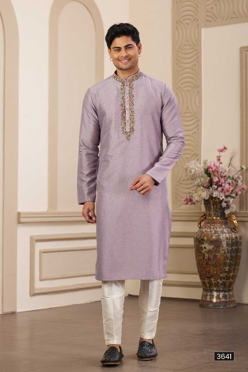 Ynf Art Silk RIN197 3103 Mens Wear Wholesale Mens Kurtas Mens Kurta Pyjama Embroidered Kurta Pajama Manufacturer