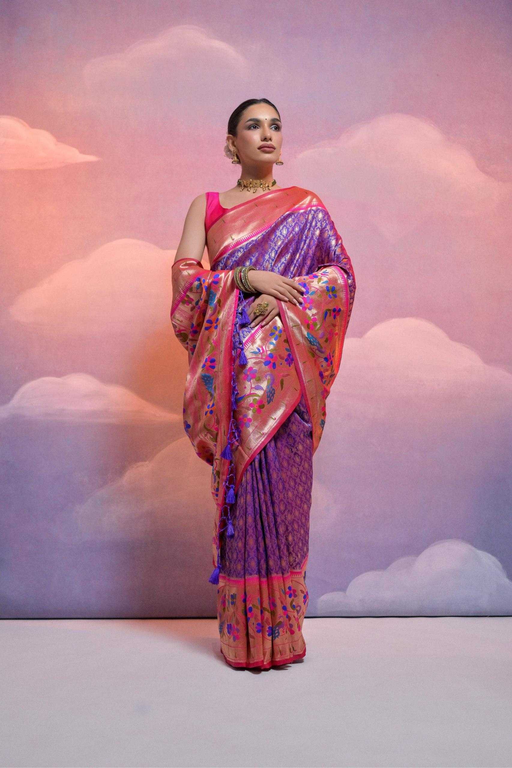 Ynf Banana Silk KESH532 Paithani Vani Sarees Wholesale Designer Sarees Fancy Sarees Zari Sarees Manufacturer