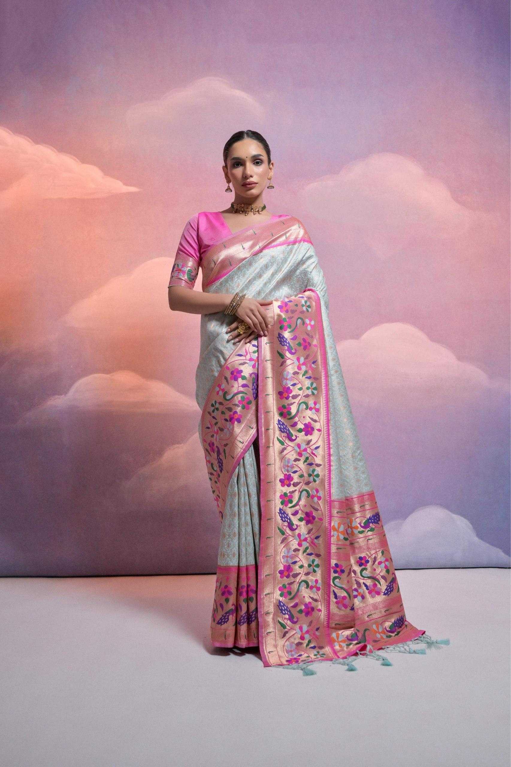 Ynf Banana Silk KESH532 Paithani Vani Sarees Wholesale Designer Sarees Fancy Sarees Zari Sarees Manufacturer