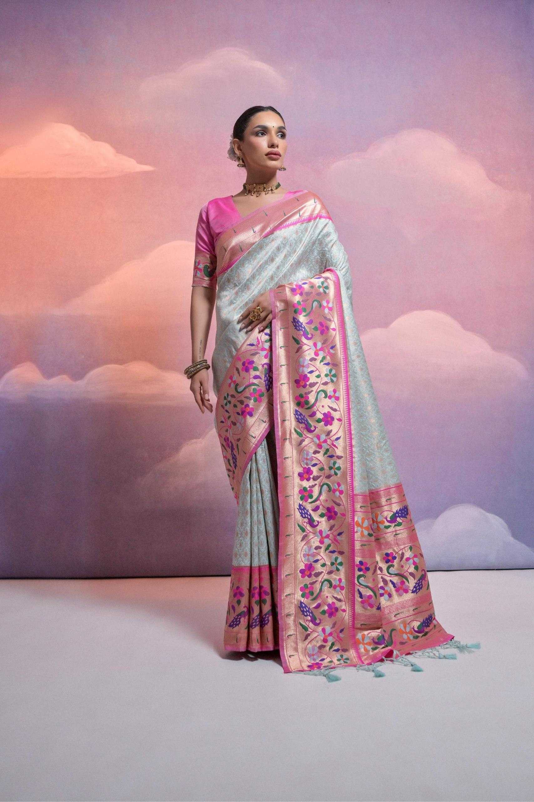 Ynf Banana Silk KESH532 Paithani Vani Sarees Wholesale Designer Sarees Fancy Sarees Zari Sarees Manufacturer