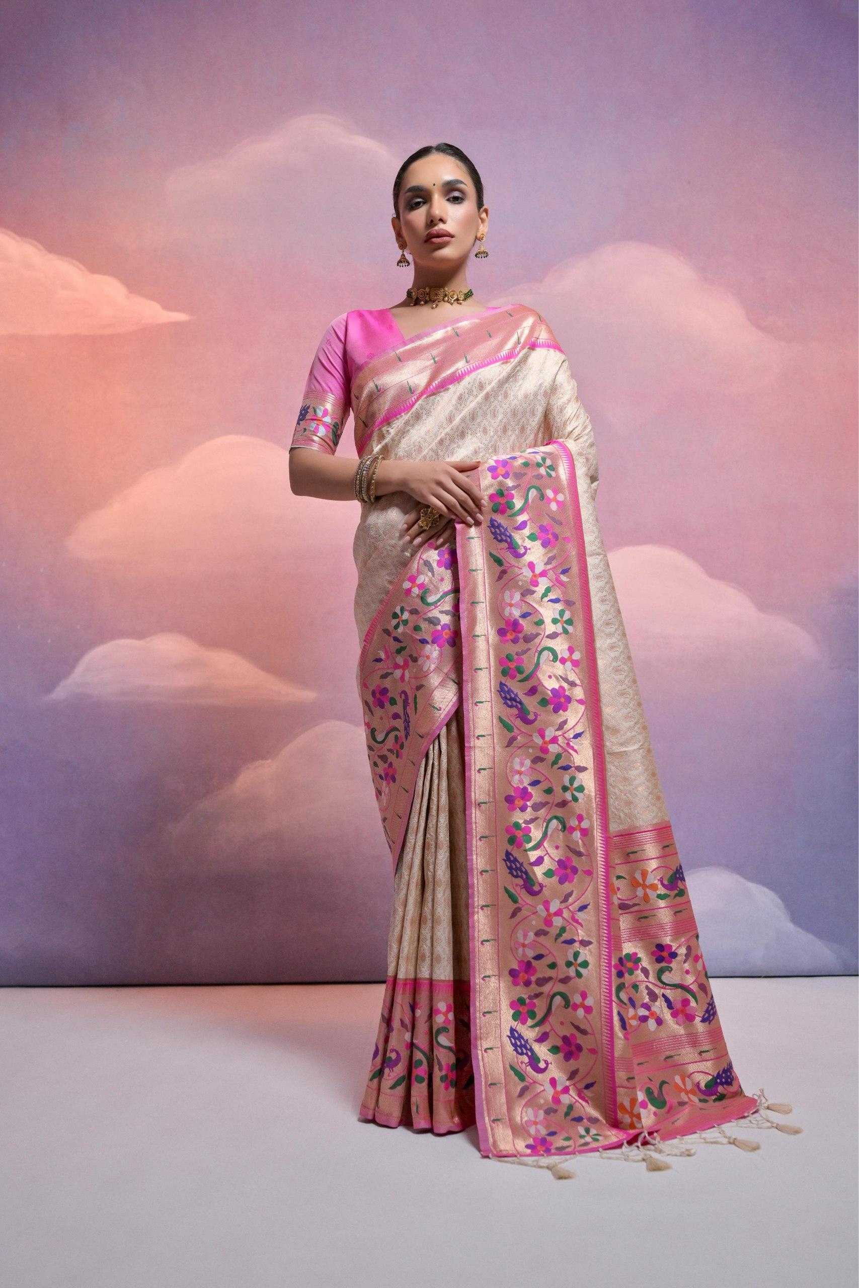 Ynf Banana Silk KESH532 Paithani Vani Sarees Wholesale Designer Sarees Fancy Sarees Zari Sarees Manufacturer