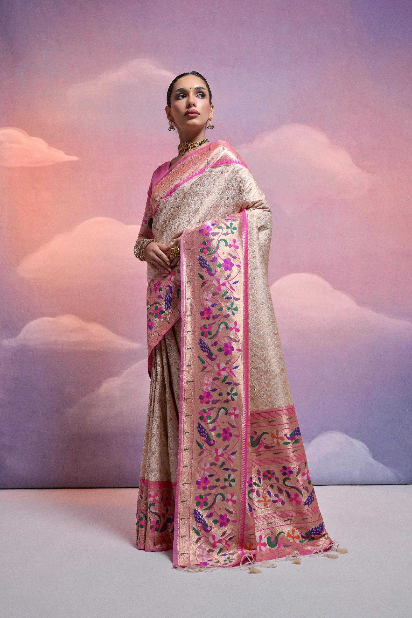 Ynf Banana Silk KESH532 Paithani Vani Sarees Wholesale Designer Sarees Fancy Sarees Zari Sarees Manufacturer