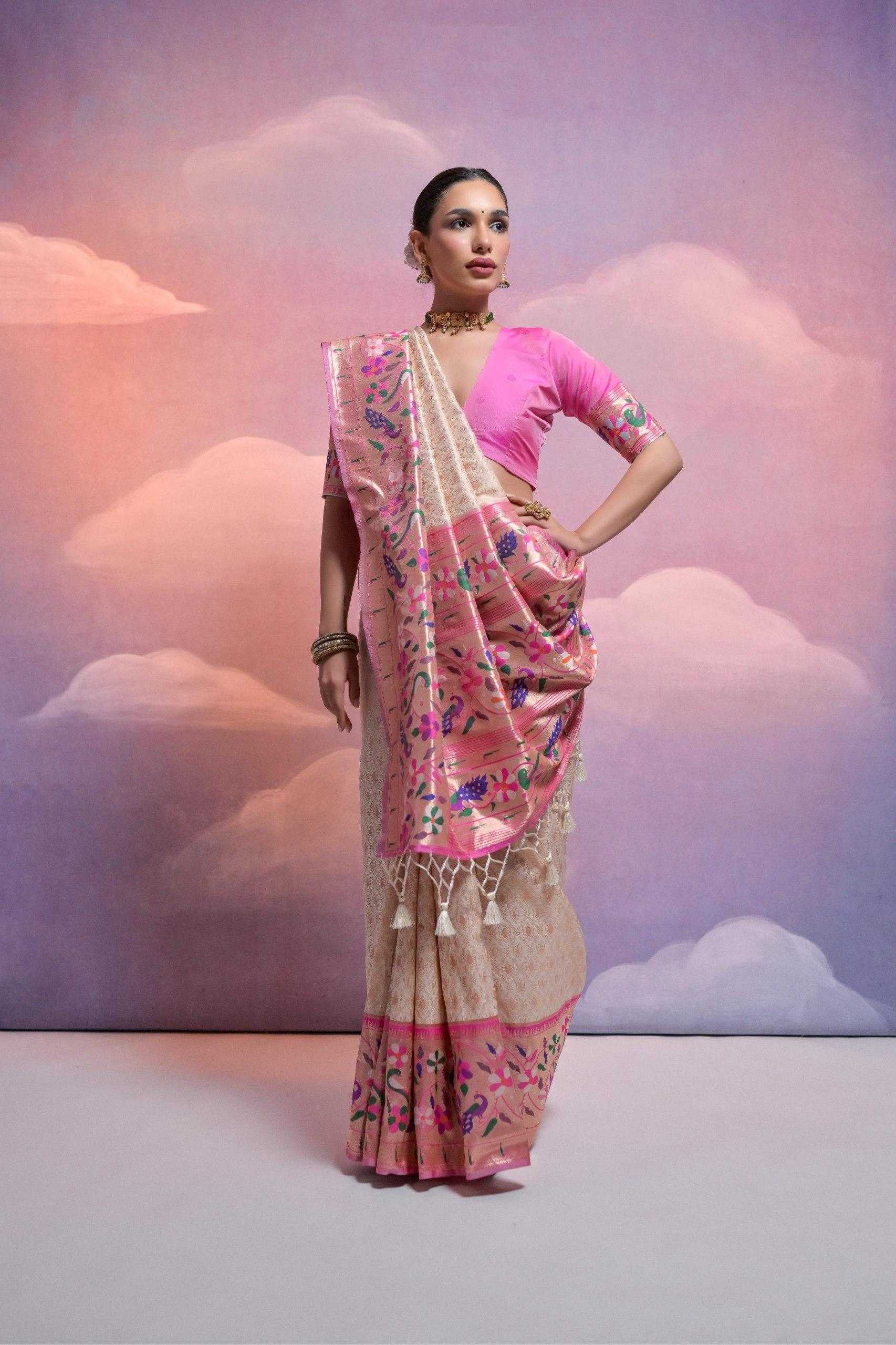 Ynf Banana Silk KESH532 Paithani Vani Sarees Wholesale Designer Sarees Fancy Sarees Zari Sarees Manufacturer