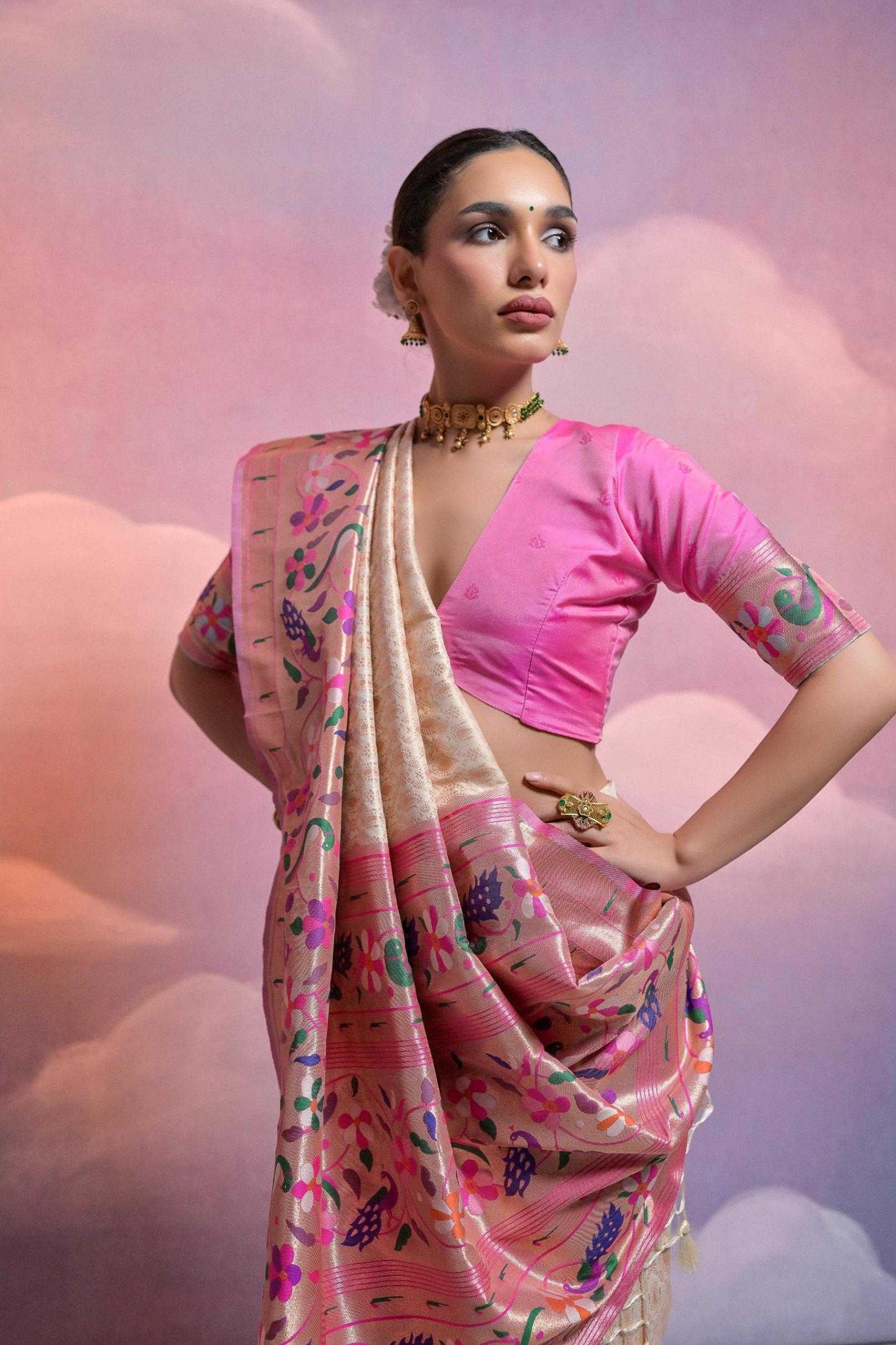 Ynf Banana Silk KESH532 Paithani Vani Sarees Wholesale Designer Sarees Fancy Sarees Zari Sarees Manufacturer