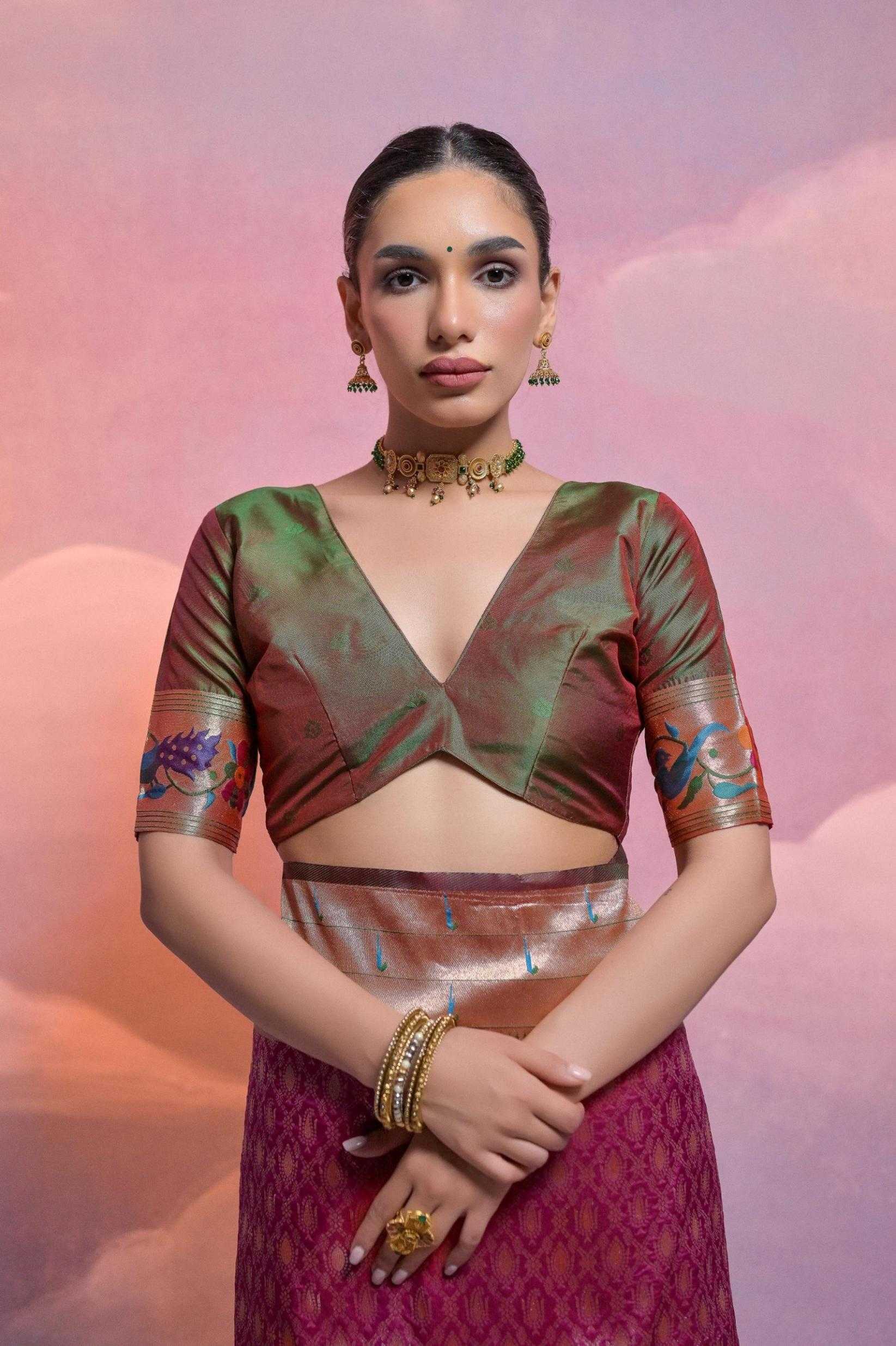 Ynf Banana Silk KESH532 Paithani Vani Sarees Wholesale Designer Sarees Fancy Sarees Zari Sarees Manufacturer