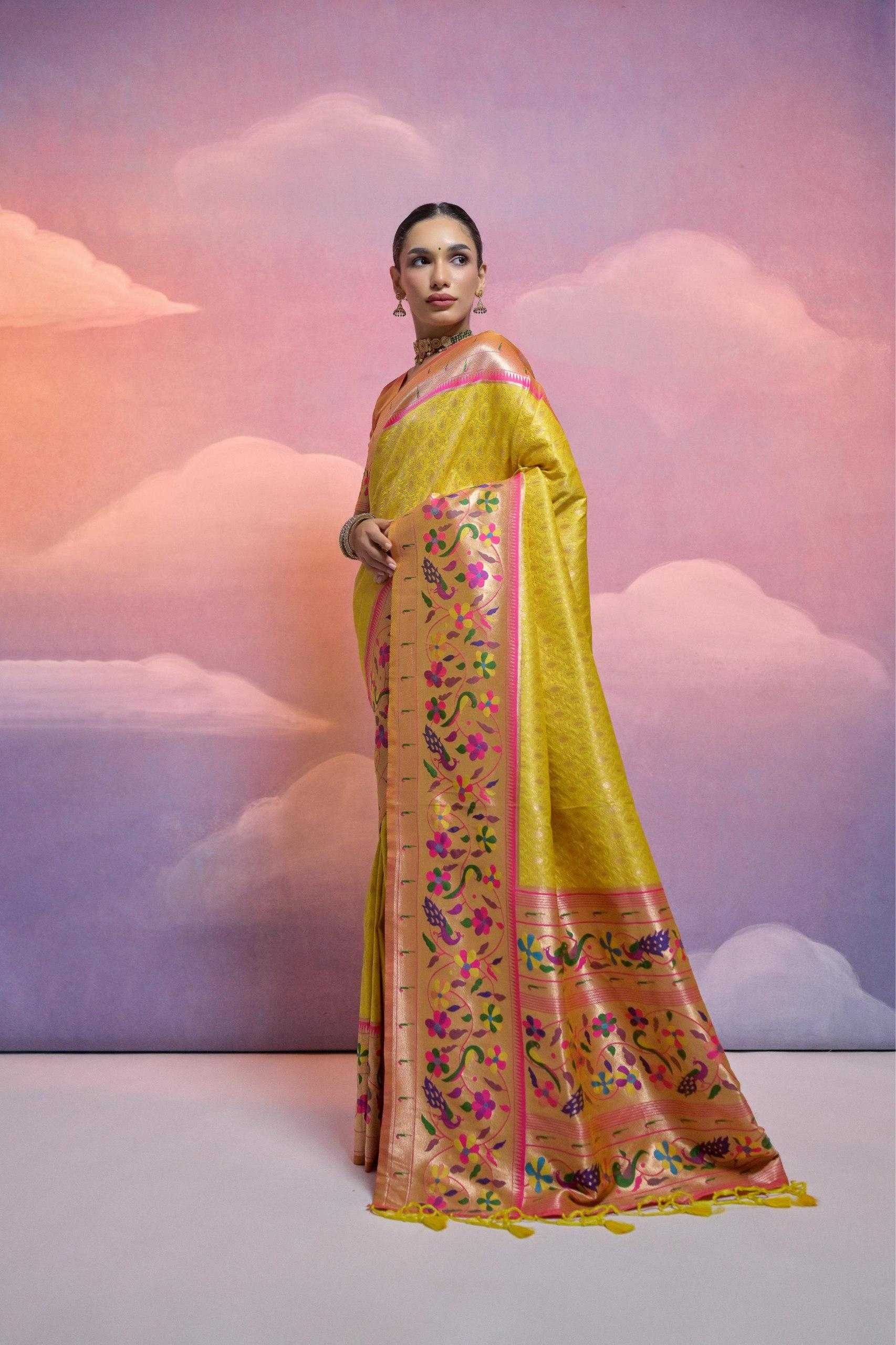 Ynf Banana Silk KESH532 Paithani Vani Sarees Wholesale Designer Sarees Fancy Sarees Zari Sarees Manufacturer