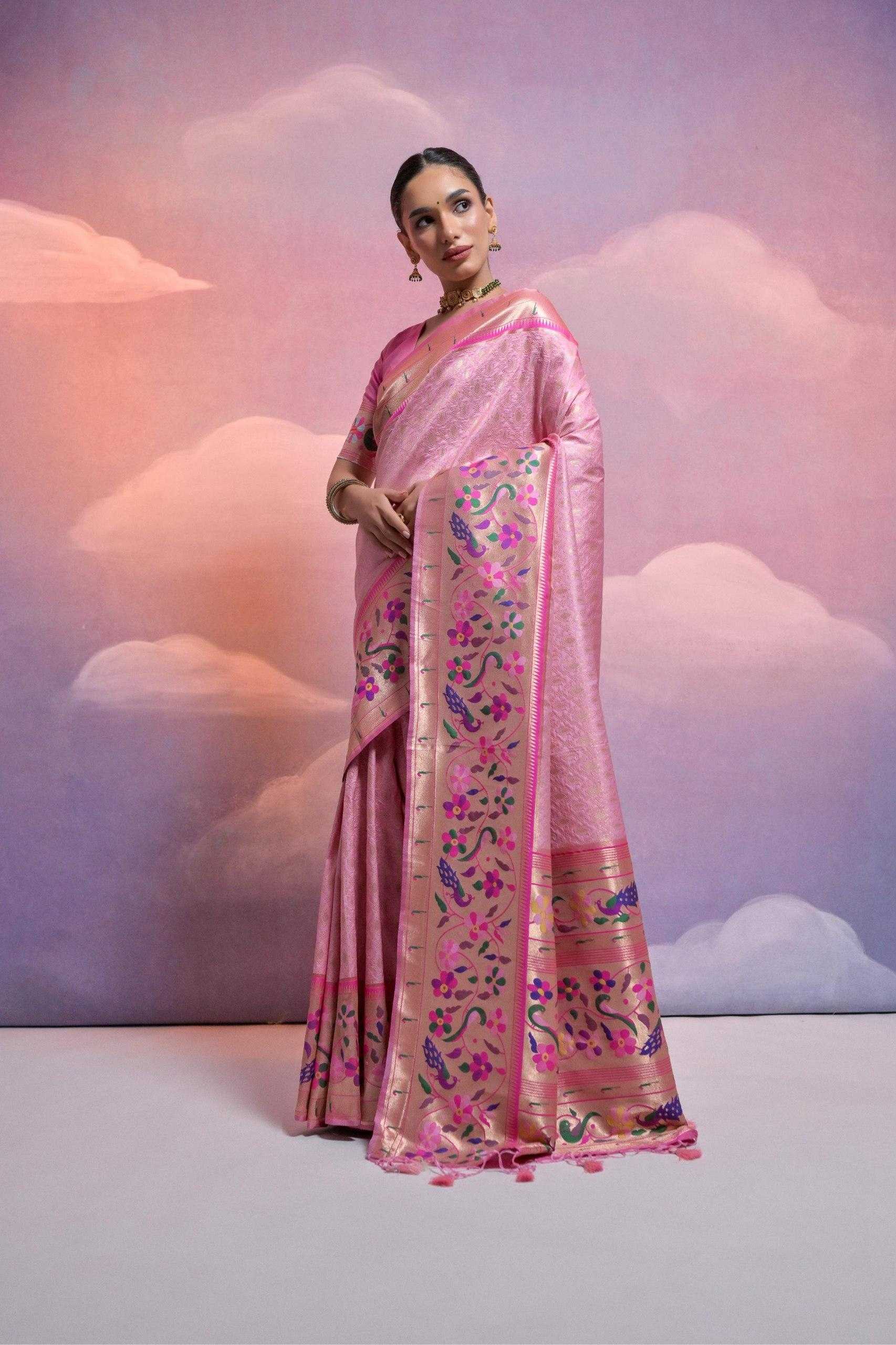Ynf Banana Silk KESH532 Paithani Vani Sarees Wholesale Designer Sarees Fancy Sarees Zari Sarees Manufacturer