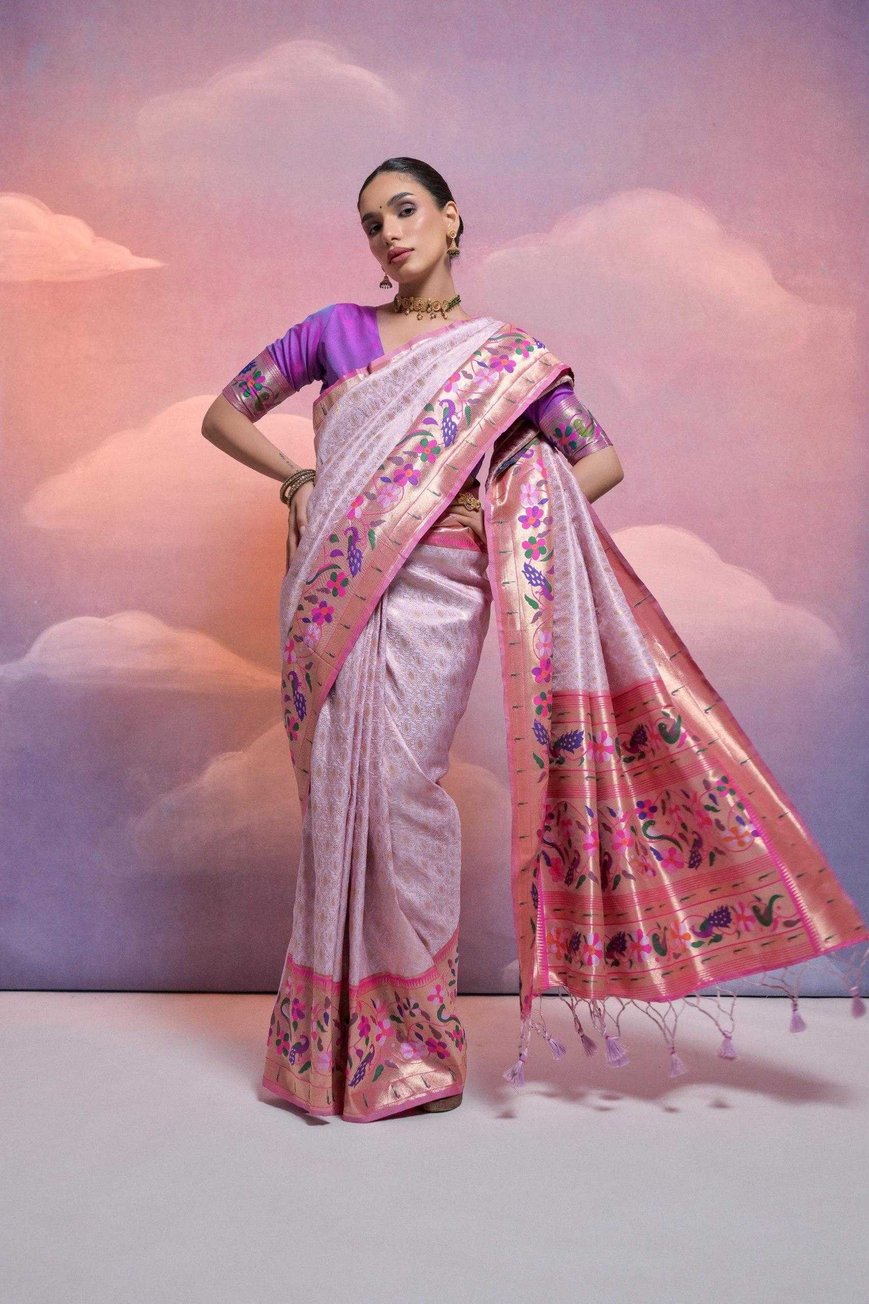 Ynf Banana Silk KESH532 Paithani Vani Sarees Wholesale Designer Sarees Fancy Sarees Zari Sarees Manufacturer
