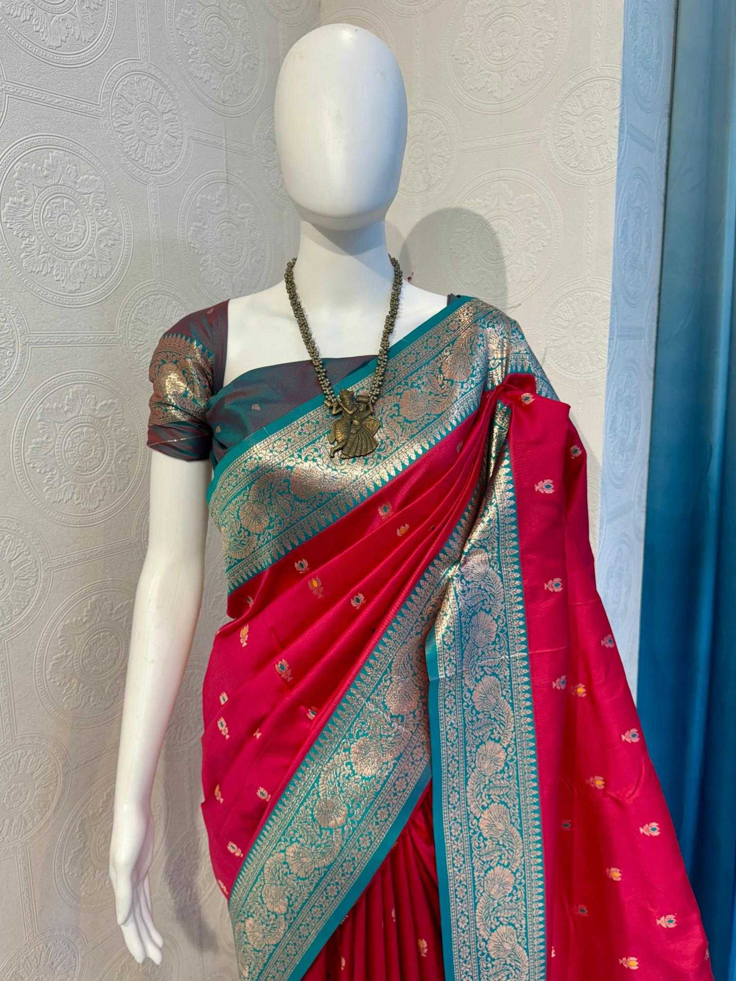 Ynf Banarasi Soft Silk RIN118 PULKA Silk Sarees Wholesale Banarasi Silk Sarees Soft Silk Sarees Designer Silk Sarees Manufacturer